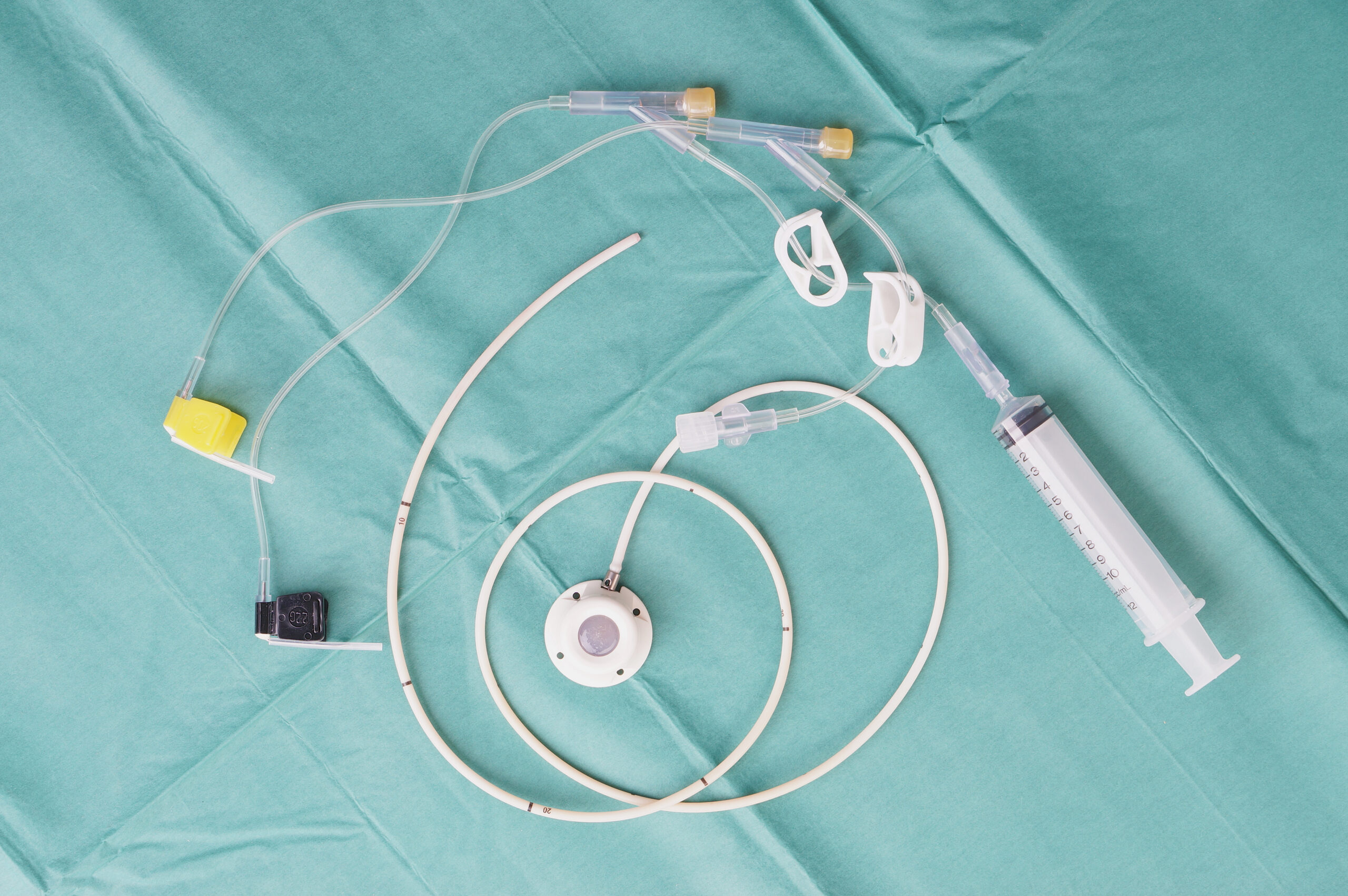 Port a catheter or central venous port insertion